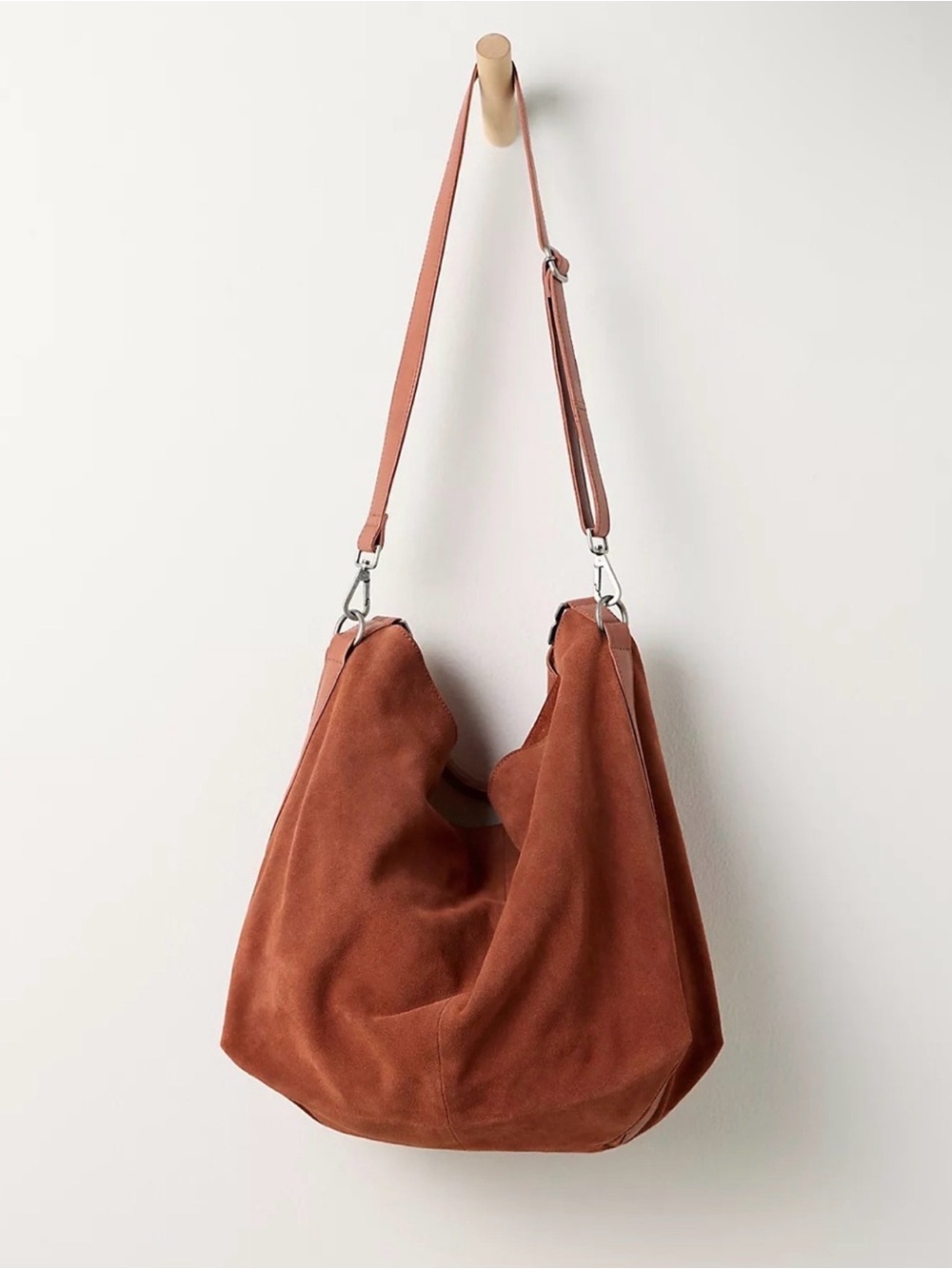🌺Free People Suzie Suede Slouchy Tote Bag - Picture 5 of 10